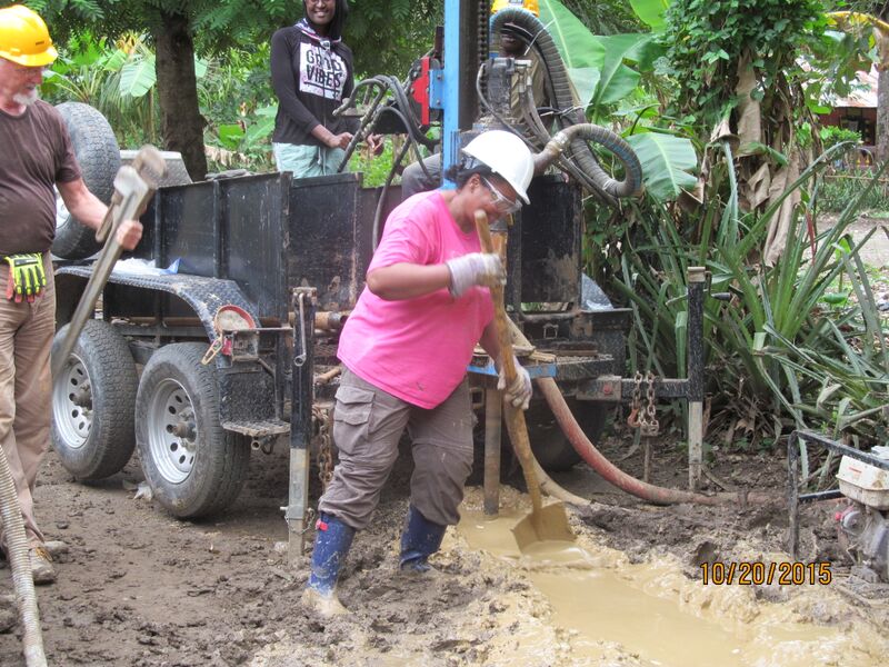 Drilling a well in Haiti!